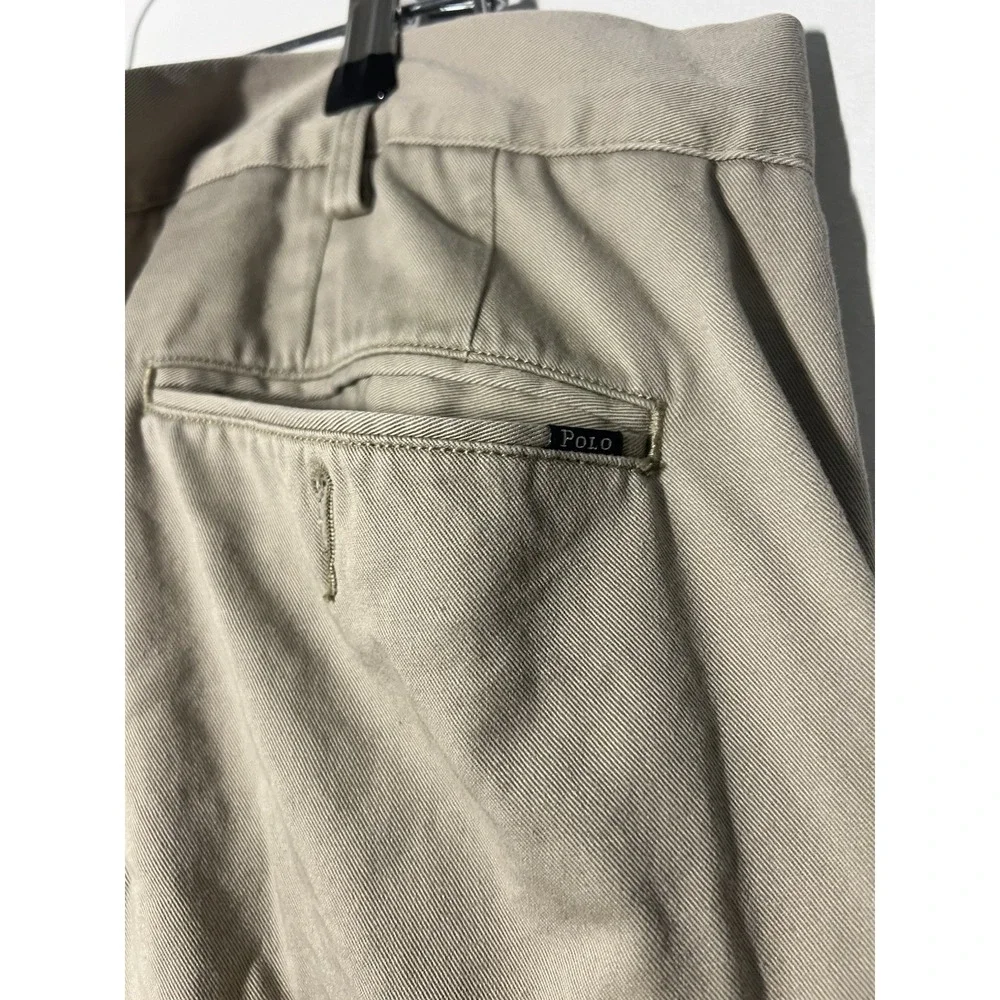 Polo Ralph Lauren Men's Mid-Rise Khaki Chino Shorts, Size 42, Classic Fit, 9